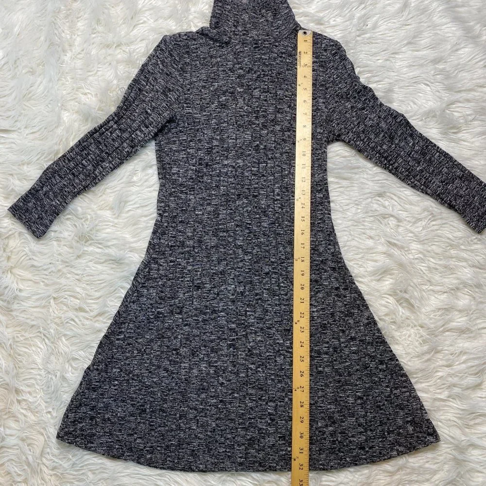 American Eagle Outfitters Knit Dress Gray Swing Mock Neck Long‎ sleeves Small